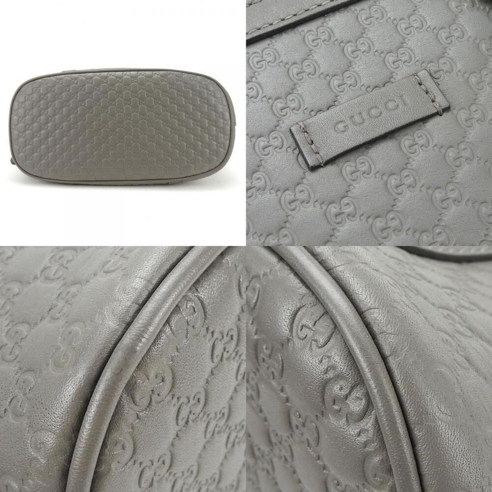 GUCCI Gray Leather Shoulder Bag - Picture 4 of 11